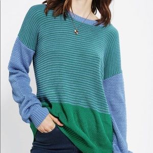Urban Outfitters Color block knit sweater